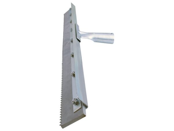 Marshalltown QLT gezahnter Rakel, 3 mm Zahnung, Stahl, Länge: 610 mm