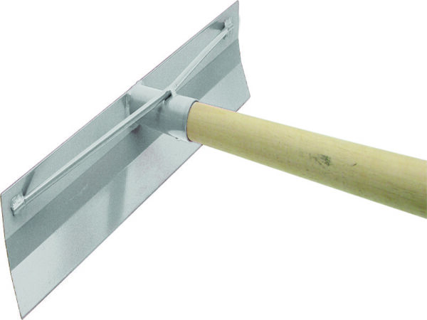 Marshalltown QLT Betonverteiler, ohne Haken, 1372 mm Holzstiel, Aluminium, Maße: 495x102  mm
