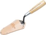 Marshalltown Starre Archäologie-Spitzkelle mit Holster und Holzgriff, Carbonstahl, Maße: 114x57 mm