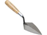 Marshalltown Starre Archäologie-Spitzkelle mit Holzgriff, Carbonstahl, Maße: 114x57 mm – Bild 5