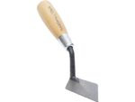 Marshalltown Starre Archäologie-Spitzkelle mit Holzgriff, London Style, Carbonstahl, Maße: 102x51 mm – Bild 4