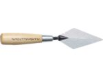Marshalltown Starre Archäologie-Spitzkelle mit Holzgriff, London Style, Carbonstahl, Maße: 102x51 mm – Bild 3