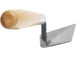 Marshalltown Starre Archäologie-Spitzkelle mit Holzgriff, London Style, Carbonstahl, Maße: 102x51 mm