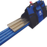 Marshalltown QLT Finisher´s Tote Bodenglätter Set BFKIT12, eckige Enden, Rock-It 2.0 Kippgelenk, 35mm Stangen blau, Magnesium, Länge: 1219 mm