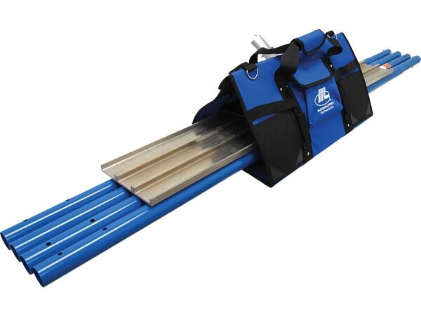 Marshalltown Finisher´s Tote Bodenglätter Set BFKIT3, eckige Enden, RotaLeveler Kippgelenk, 44mm Stangen blau, Magnesium, Länge: 1219 mm