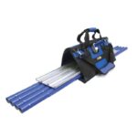 Marshalltown Finisher´s Tote Bodenglätter Set BFKIT7, eckige Enden, verstellb. Rock-It Kippgelenk, 44mm Stangen blau, Magnesium, Länge: 1219 mm
