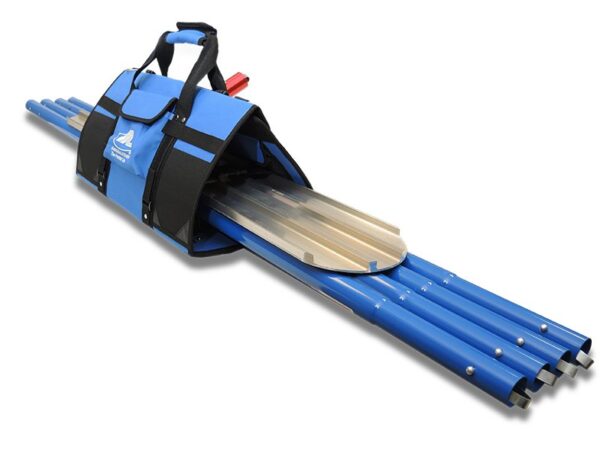 Marshalltown QLT Finisher´s Tote Bodenglätter Set BFKIT9, abgerundete Enden, Rock-It 2.0 Kippgelenk, 44m Stangen blau, Magnesium, Länge: 1219 mm