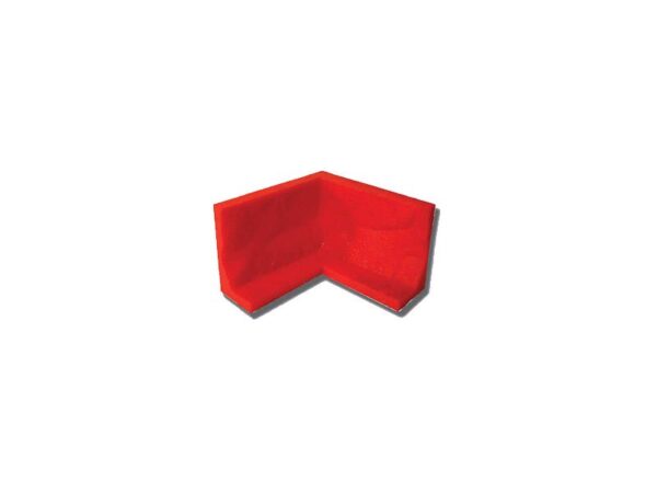 Marshalltown Cantilevered Cut Stone Ecke, Gummi, rot, Breit: 57 mm