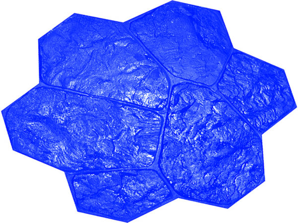 Marshalltown Fieldstone Stempel, Kunststoff, blau, Maße: 813x813 mm