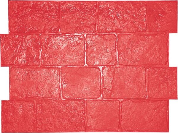 Marshalltown Mayan Cobblestone Stempel, Kunststoff, rot,  Maße: 813x610 mm
