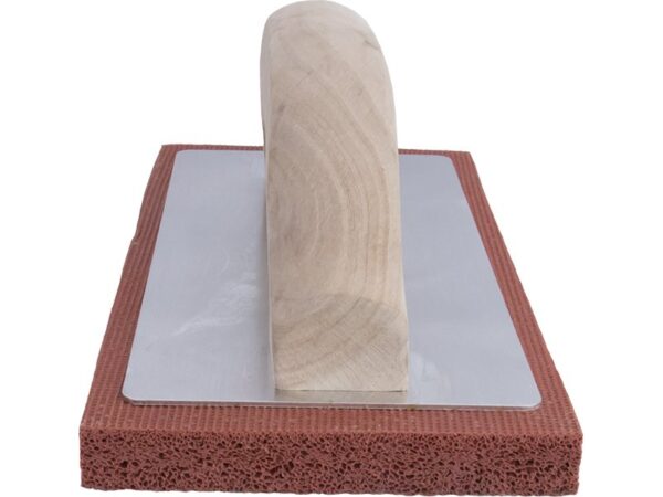 Marshalltown QLT Gummiglätter, Holzgriff, fein, rot, Maße: 229x102 mm