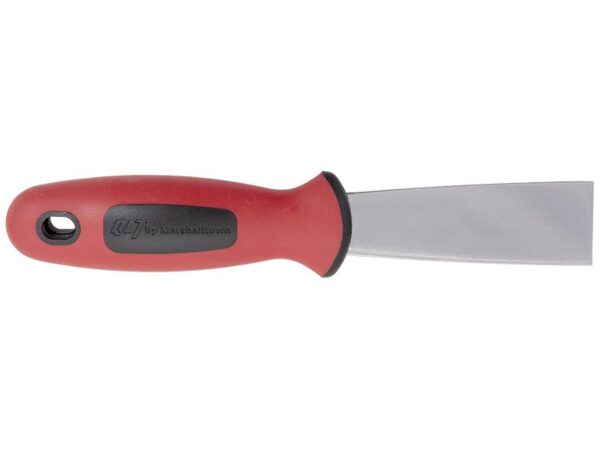 Marshalltown QLT Flexibler Spachtel, Soft Grip Griff, Hammerkopf, Carbonstahl, Maße: 210x38 mm