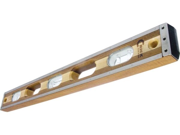 Marshalltown Crick Holzwasserwaage - klare Fläschchen mit Stoßschutz, Länge: 610 mm