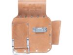 Marshalltown Trockenbau Werkzeug-Gürteltasche, Linkshänder, Leder, beige, Maße: 203x242 mm – Bild 3