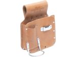 Marshalltown Trockenbau Werkzeug-Gürteltasche, Linkshänder, Leder, beige, Maße: 203x242 mm