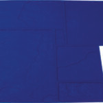 Marshalltown English Riverstone Flex Stempel, Kunststoff, blau, Maße: 914x914 mm