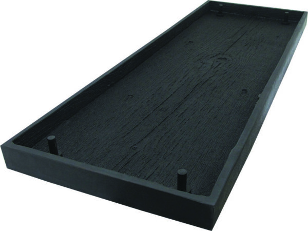 Marshalltown Bankform Sitzflächenplanken Gilpins Falls, Urethan, schwarz, Maße: 1219x406 mm