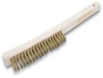 Marshalltown QLT Drahtbürste, Holzgriff, Messingborsten, Maße: 349x25 mm – Bild 4