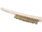 Marshalltown QLT Drahtbürste, Holzgriff, Messingborsten, Maße: 349x25 mm – Bild 3