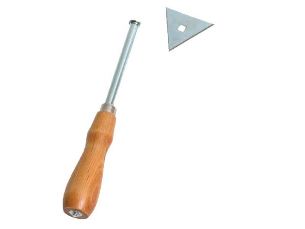 Marshalltown Formhandschaber  mit "Triangle" Klinge, Stahl, Maße: 64x229 mm