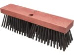 Marshalltown Strassendrahtbürste, Stahlborsten, Holzblock, Breite: 406 mm – Bild 3