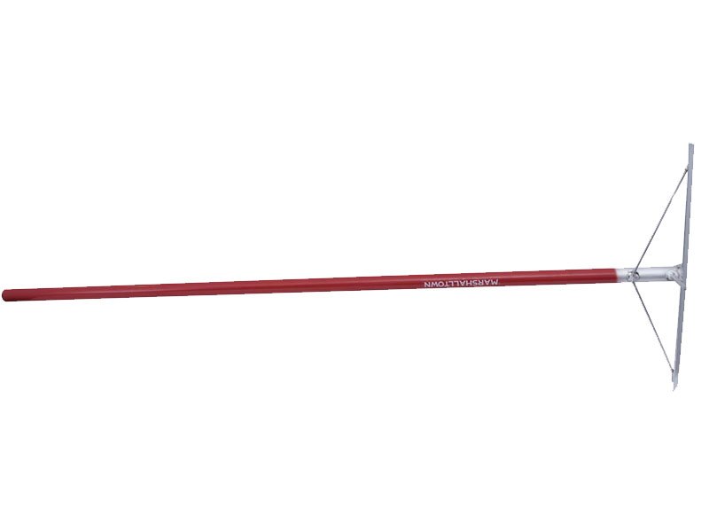 Marshalltown Betonverteiler mit offenem Winkel Marshalltown Betonverteiler mit offenem Winkel, mit Haken, 1524 mm geschweißter Stiel, Aluminium, Maße: 495x102 mm – Bild 1