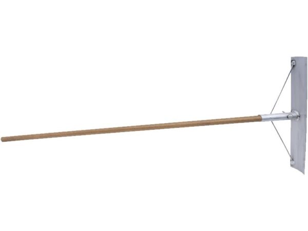 Marshalltown QLT Betonverteiler, mit Haken, 1372mm Holzstiel, Aluminium, Maße: 495x102 mm