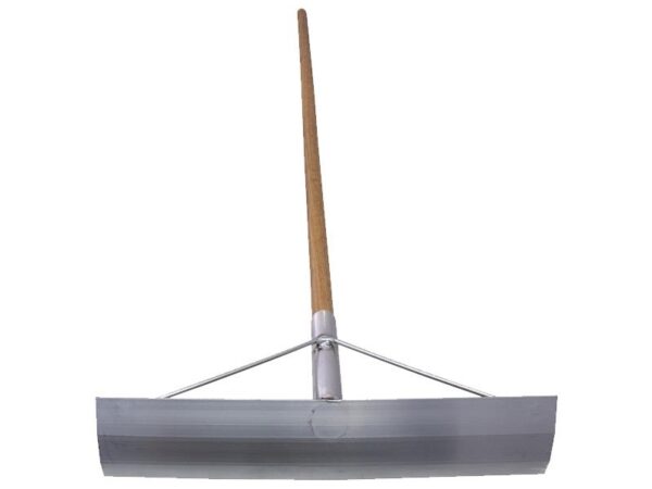 Marshalltown QLT Betonverteiler, ohne Haken, 1524mm Holzstiel, Aluminium, Maße: 495x102 mm