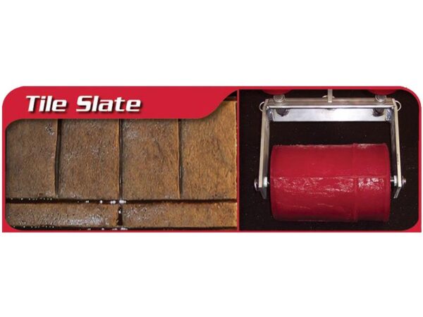 Marshalltown Rock 'N' Roller Bordürenroller REDRR02TS Tile Slate, Gummi, rot, Breite: 203 mm