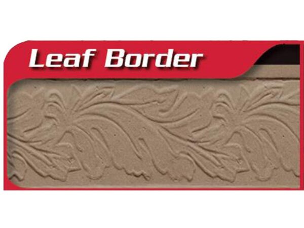 Marshalltown Minirand Roller - Leaf Border Gummi, schwarz, 76 mm