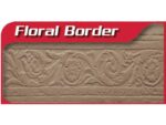 Marshalltown Minirand Roller - Floral Border, Gummi, schwarz, 102 mm