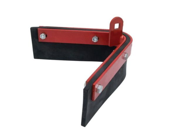 Marshalltown Asphalt Rakel, v-gebogen mit Pfosten-Schnappverbinder ohne Stiel, Neopren, Maße: 340x64x6 mm