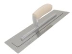 Marshalltown PermaFlex Glättkelle, Holzgriff, Edelstahl, Maße: 279x127 mm