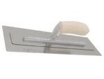 Marshalltown PermaFlex Glättkelle, Holzgriff, Edelstahl, Maße: 330x127 mm – Bild 2