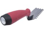 Marshalltown QLT Zweiseitig gezahnte Randkelle, Eckig 6x6x6 mm, Softgrip Griff, Stahl, Maße: 127x51 mm