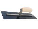 Marshalltown QLT Glättkelle, Holzgriff, Blaustahl, Maße: 406x127 mm