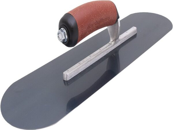 Marshalltown Poolkelle, DuraKork Griff, 10 sichtbare Nieten, Blaustahl, Maße: 457x127 mm