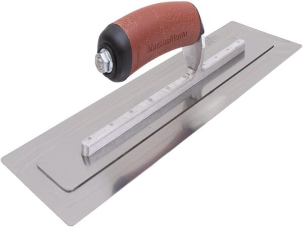 Marshalltown PermaFlex Glättkelle, DuraKork Griff, Edelstahl, Maße: 406x110 mm