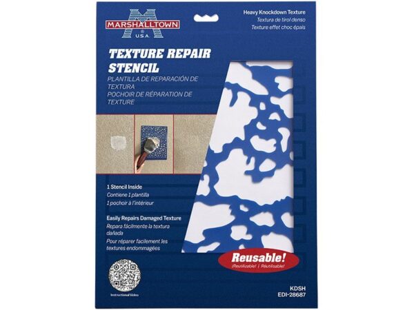 Marshalltown Wandreparatur Schablone wiederverwendbar, Heavy, blau