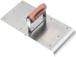Marshalltown Sicherheitsstufen Nutfräse/Kantenkelle, R 19 mm, L 22 mm, 6 mm Nut, Durasoft Griff, Edelstahl, Maße: 152x305 mm – Bild 4