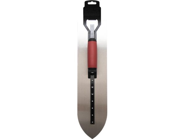 Marshalltown QLT Spitz Glättkelle, Softgrip Griff, Carbonstahl, Maße: 457x114 mm