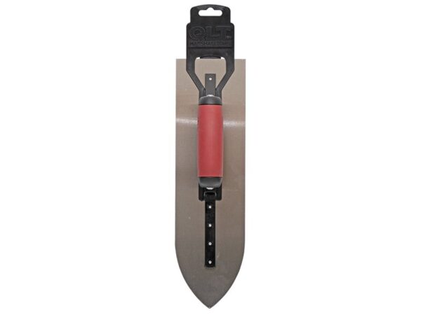 Marshalltown QLT Spitz Glättkelle, Softgrip Griff, Carbonstahl, Maße: 406x114 mm