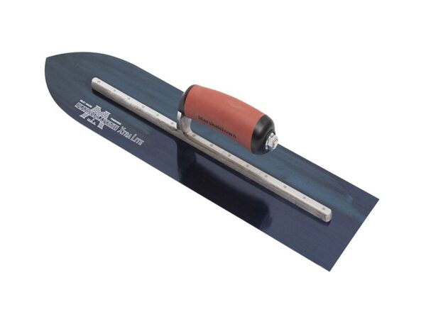 Marshalltown Spitz Glättkelle, Durasoft Griff, Blaustahl, Maße: 508x114 mm
