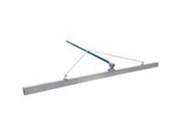 Marshalltown Betonbodenlatten mit T91 Kippgelenk, 3 Stangen a 1,8 m, Verstärkung, Magnesium, Maße: 3700x51x102 mm