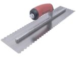 Marshalltown Dreiseitig gezahnte Kelle, Eckig 6x3x6 mm, Durasoft Griff, Stahl, Maße: 279x114 mm – Bild 3