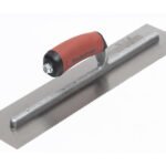 Marshalltown Dreiseitig gezahnte Kelle, U-1,5x1,5x1,5 mm, Durasoft Griff, Stahl, Maße: 279x114 mm