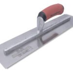 Marshalltown Dreiseitig gezahnte Kelle, U-1,5x0,75x0,75 mm, Durasoft Griff, Stahl, Maße: 279x114 mm