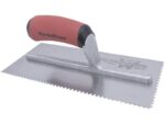Marshalltown Gezahnte und einseitig gekürzte Kelle, U-1,5x1,5x2,5 mm, Durasoft Griff, Stahl, Maße: 279x114 mm – Bild 2