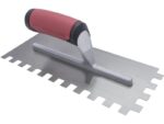 Marshalltown QLT Gezahnte Kelle, Eckig 13x13x13 mm, Soft Grip Griff, Stahl, Maße: 279x114 mm