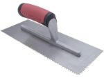 Marshalltown QLT Gezahnte Kelle, V-5,5x4 mm, Soft Grip Griff, Stahl, Maße: 279x114 mm – Bild 2